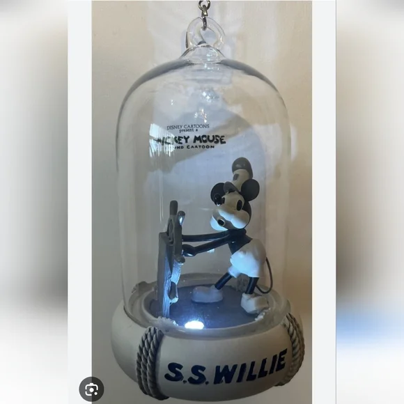 Disney Mickey Mouse S.S. Willie Ornament- Black and White NWT - Picture 2 of 11